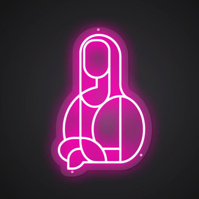 Neon Visual of the Abstracted Icon