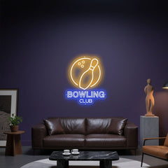 Glowing Neon Strike Society Display