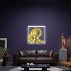 Glowing Neon Waddling Waterfowl Display