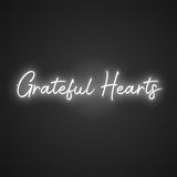 Grateful Hearts Neon Sign