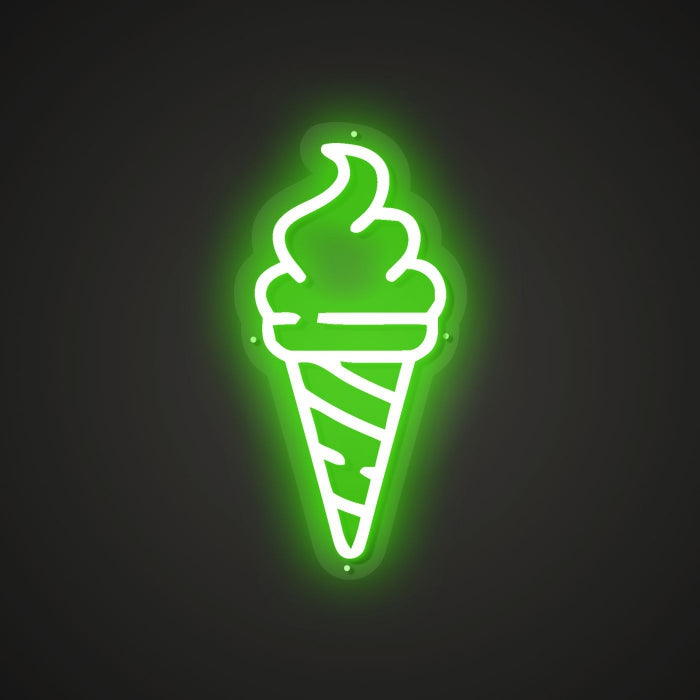 Ice Cream Neon Illumination of Yum