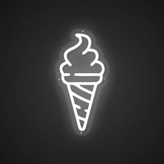 Neon Emblem of Creamy Indulgence