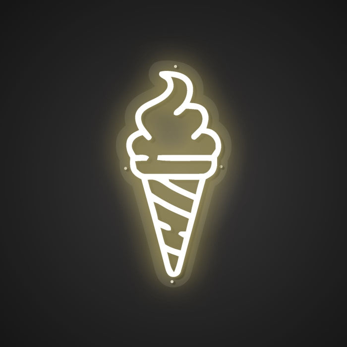 Illuminated Ice Cream Neon Temptation