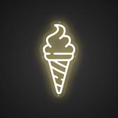 Illuminated Ice Cream Neon Temptation