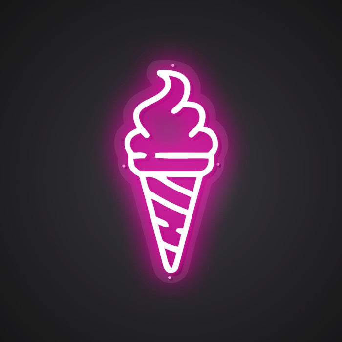 Radiant Neon Ice Cream Glow