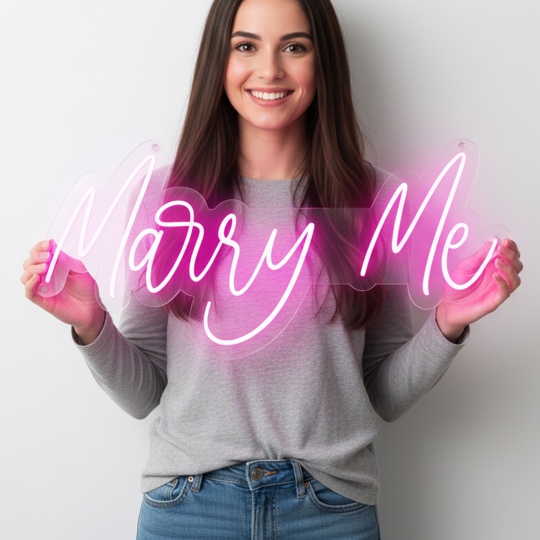 Marry Me Neon Sign