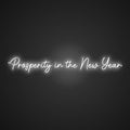 Illuminated Prosperity in the New Year Neon Success