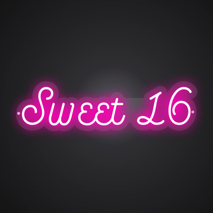 Neon-sweet Sixteen Delight Sign