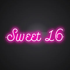 Neon-sweet Sixteen Delight Sign