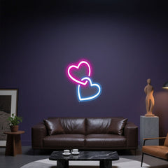 Glowing Neon Amorous Union Display