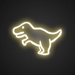 Neon Emblem of the Ferocious Predator