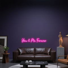 Glowing Neon Timeless Duo Sign
