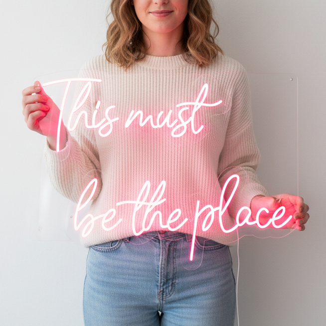 This Must Be The Place Led Neon Sign