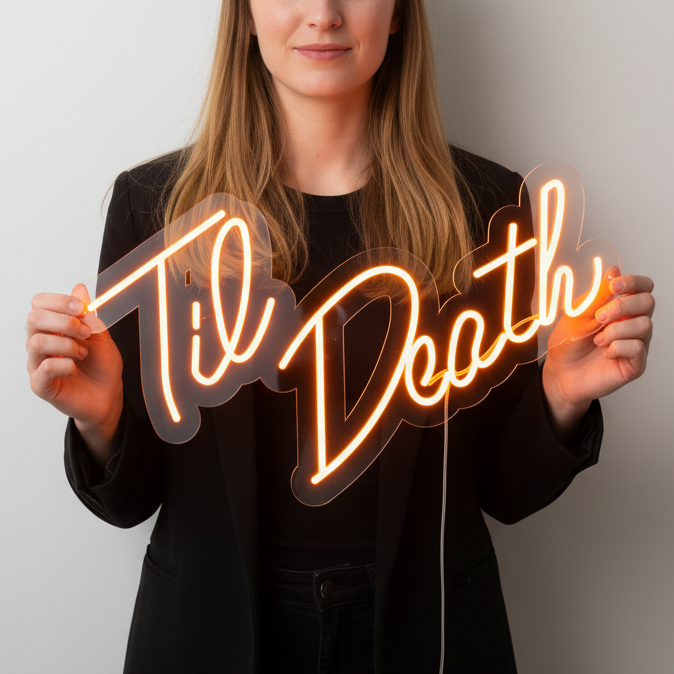 Til Death Led Neon Signs