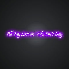 Neon Outpouring of Love Sign