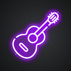 Neon Emblem of Melodic Strings