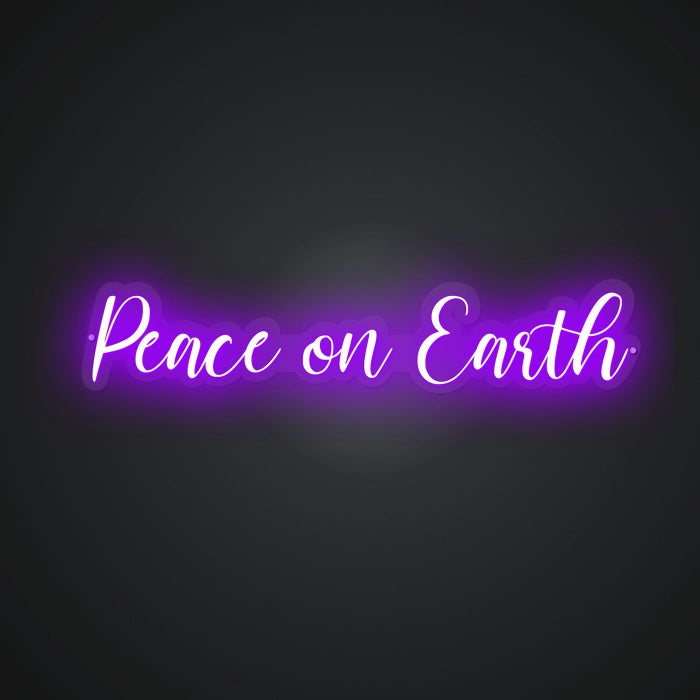 Neon Emblem of Global Harmony