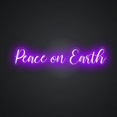 Neon Emblem of Global Harmony