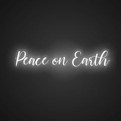 Illuminated Peace on Earth Neon Calm