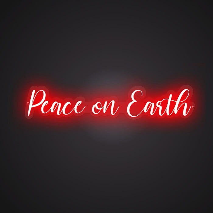 Neon Visual of the Peaceful Wishes