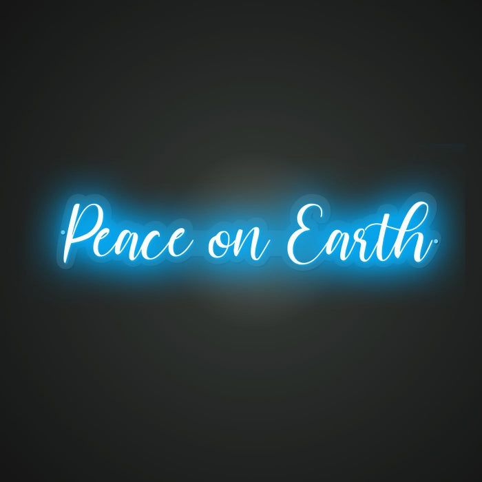 Neon Lightboard for Peaceful Holidays