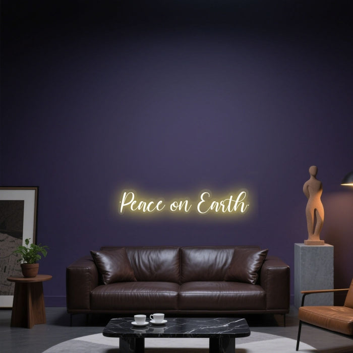 Glowing Neon Serene Season Display