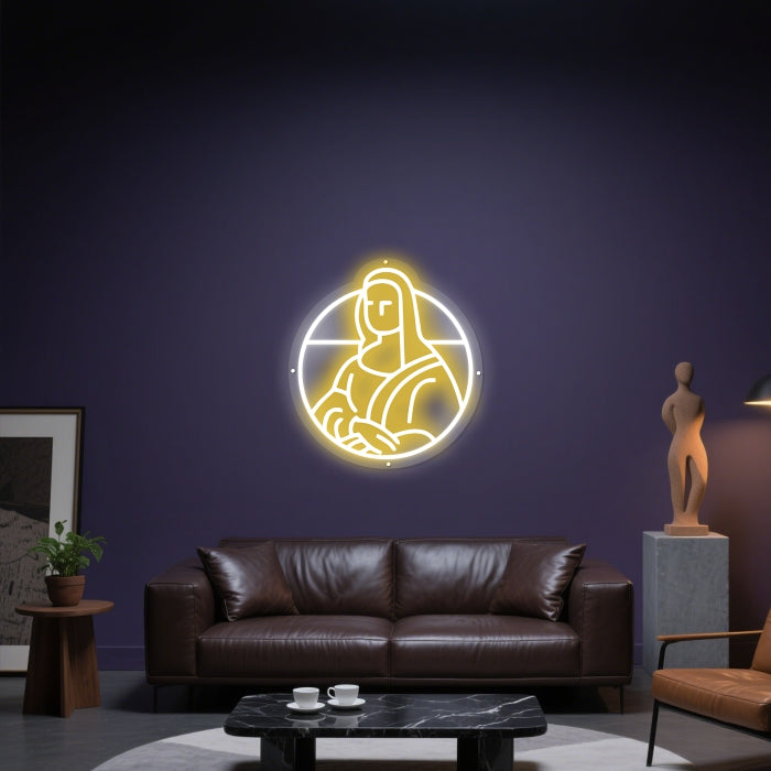 Glowing Neon Traditional Rendition Display
