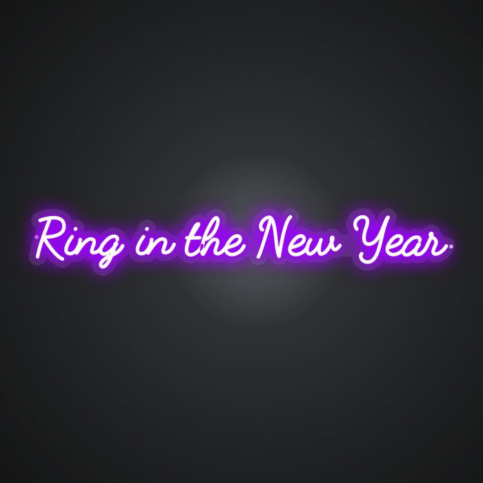 Neon Emblem of Time's Transition