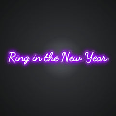 Neon Emblem of Time's Transition