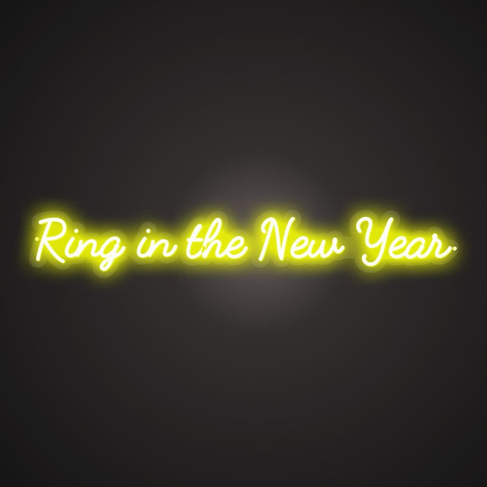 Dazzling Neon Welcoming Midnight Sign