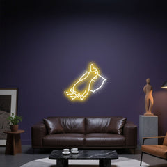 Glowing Neon Restful Waterfowl Display