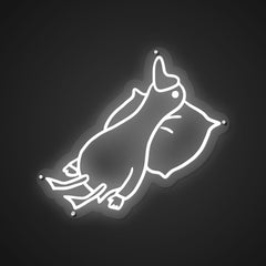 Illuminated Sleeping duck Neon Tranquility