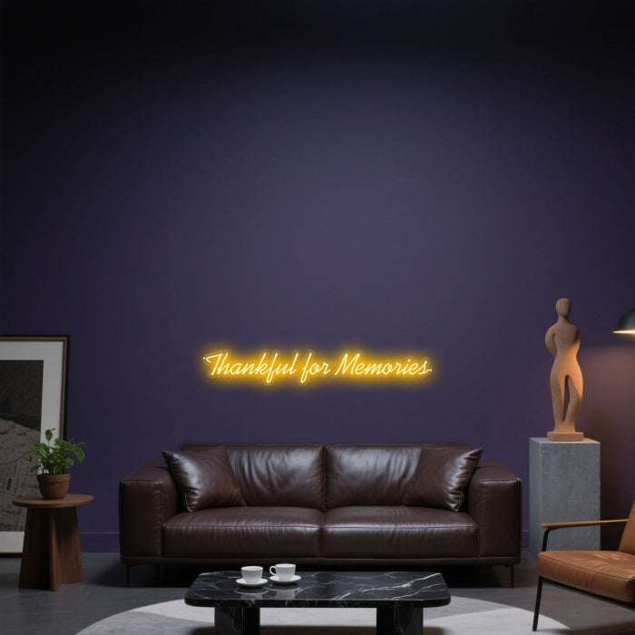 Glowing Neon Memory Tribute Display