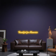 Glowing Neon Memory Tribute Display