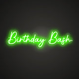 Birthday Bash Neon Sign