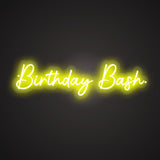 Birthday Bash Neon Sign