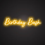 Birthday Bash Neon Sign