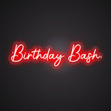 Birthday Bash Neon Sign
