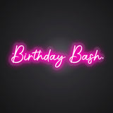 Birthday Bash Neon Sign