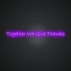 Neon Emblem of Shared Thanks