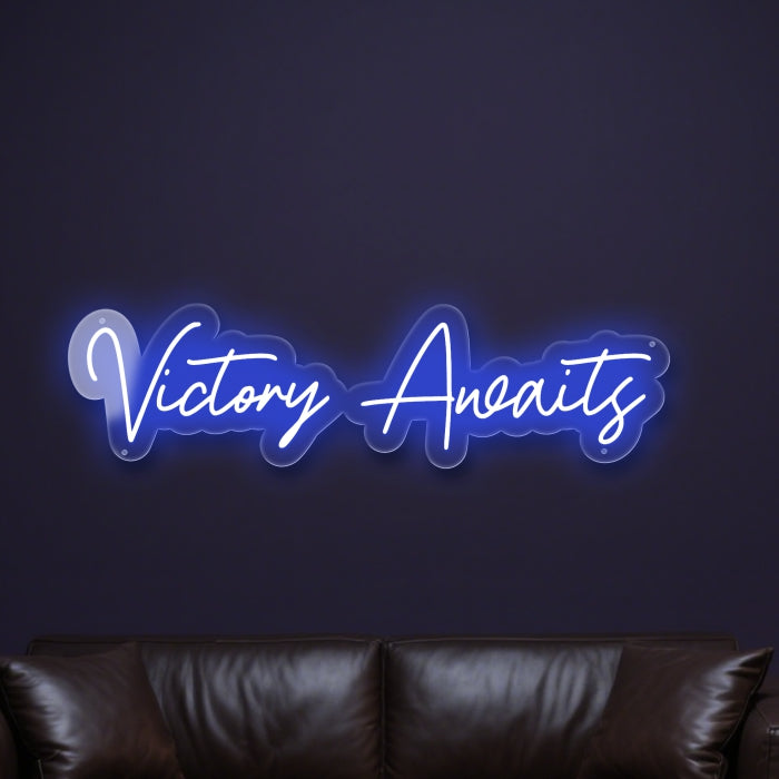victory-awaits-neon-sign