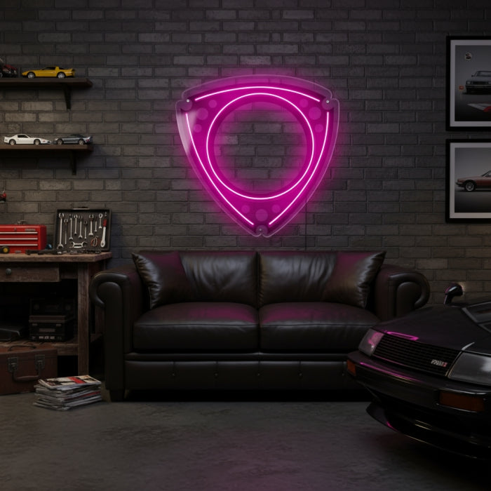 Wankel Engine Neon Sign