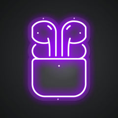 Glowing Neon Cordless Audio Display