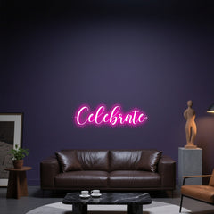 Glowing Neon Festive Salute Display