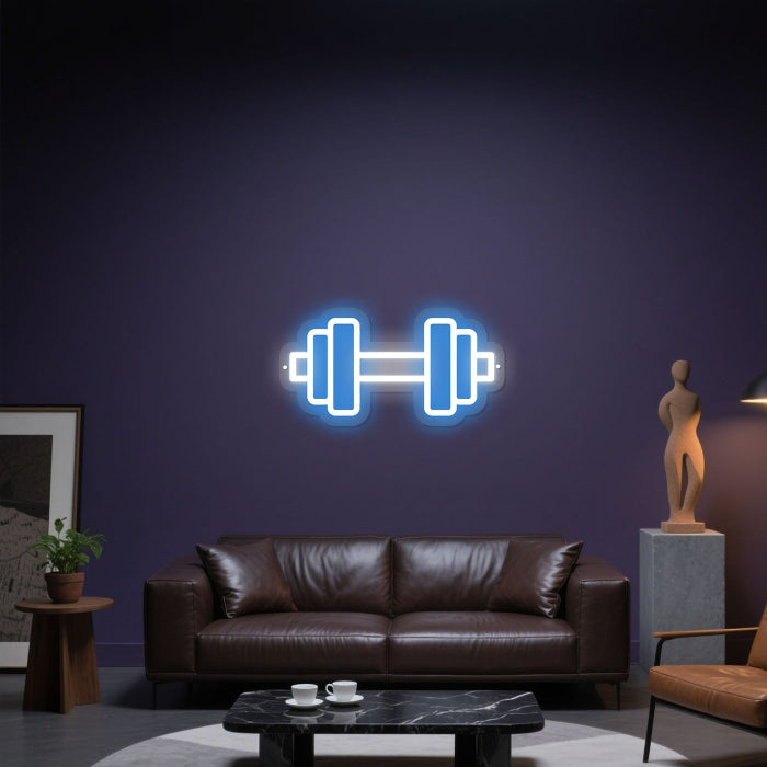 Glowing Neon Muscle Fuel Display