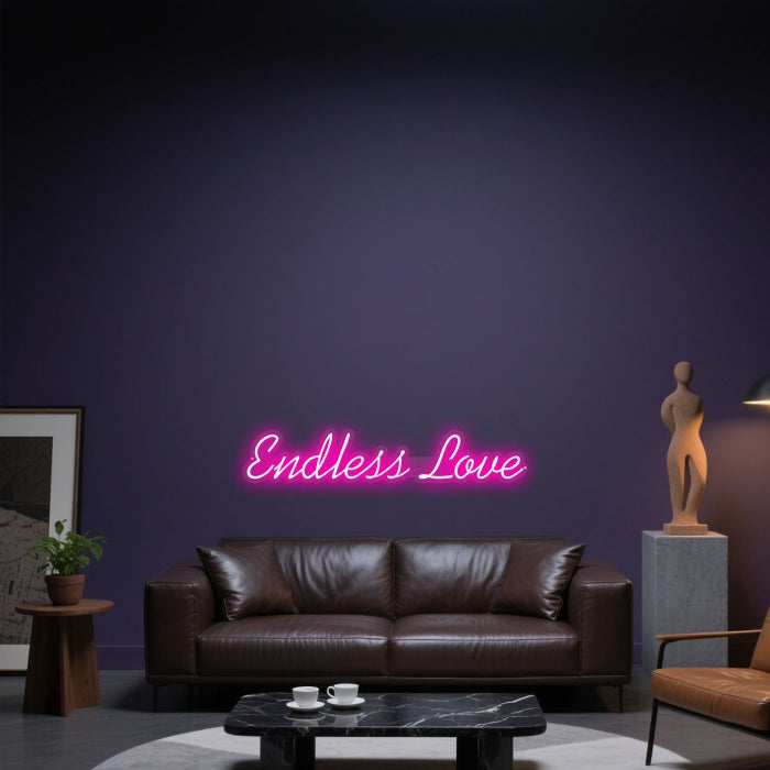 Glowing Neon Infinite Affection Sign