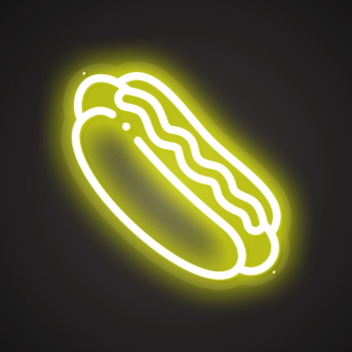 Shimmering Neon Frankfurter Showcase
