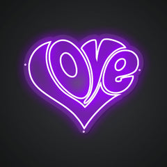 Neon Emblem of Infinite Devotion