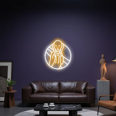 Glowing Neon Expressionist Agony Display