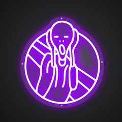 Neon Emblem of Existential Dread